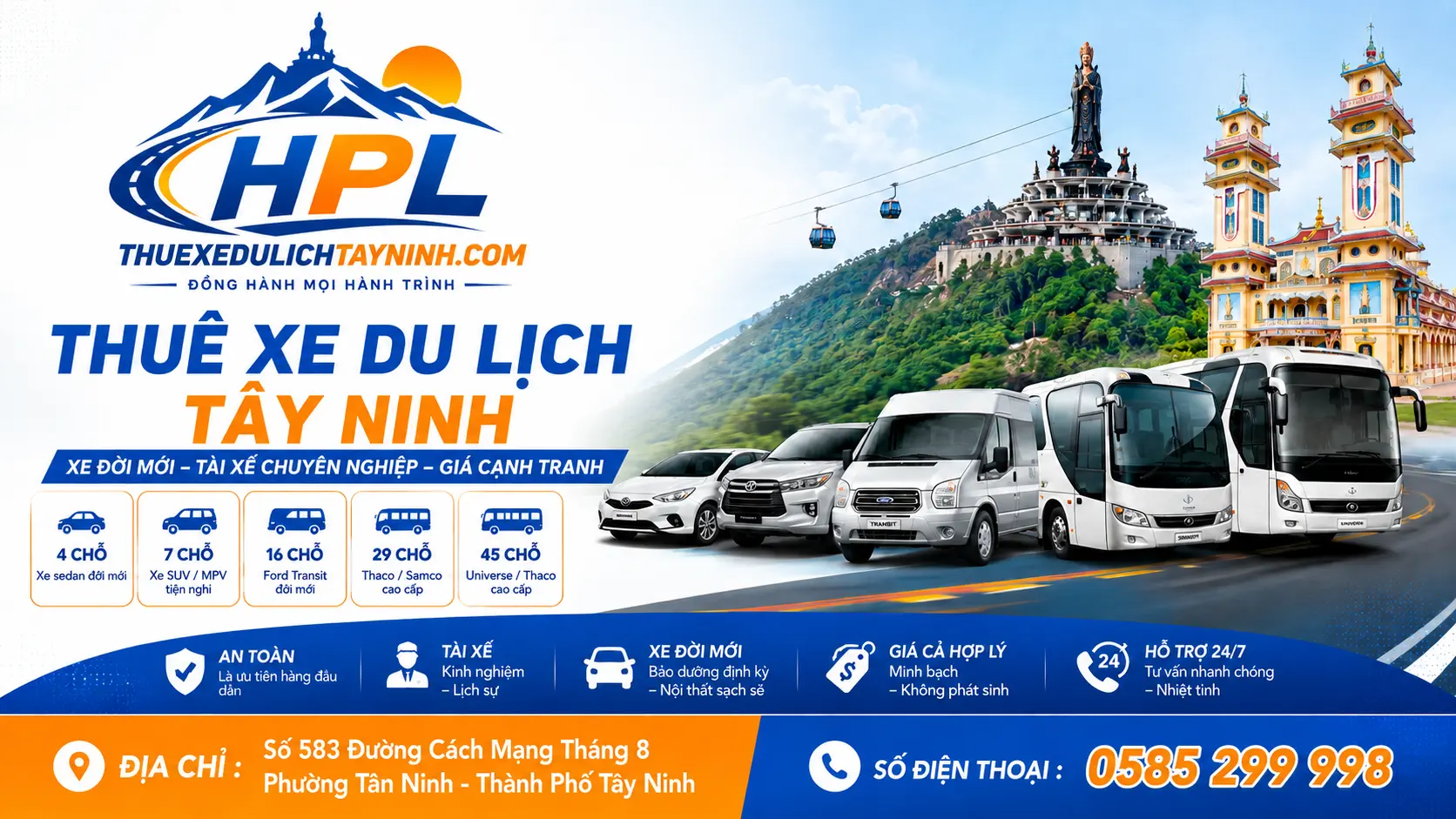 Dịch vụ Thuê Xe Du Lịch Tây Ninh (1)