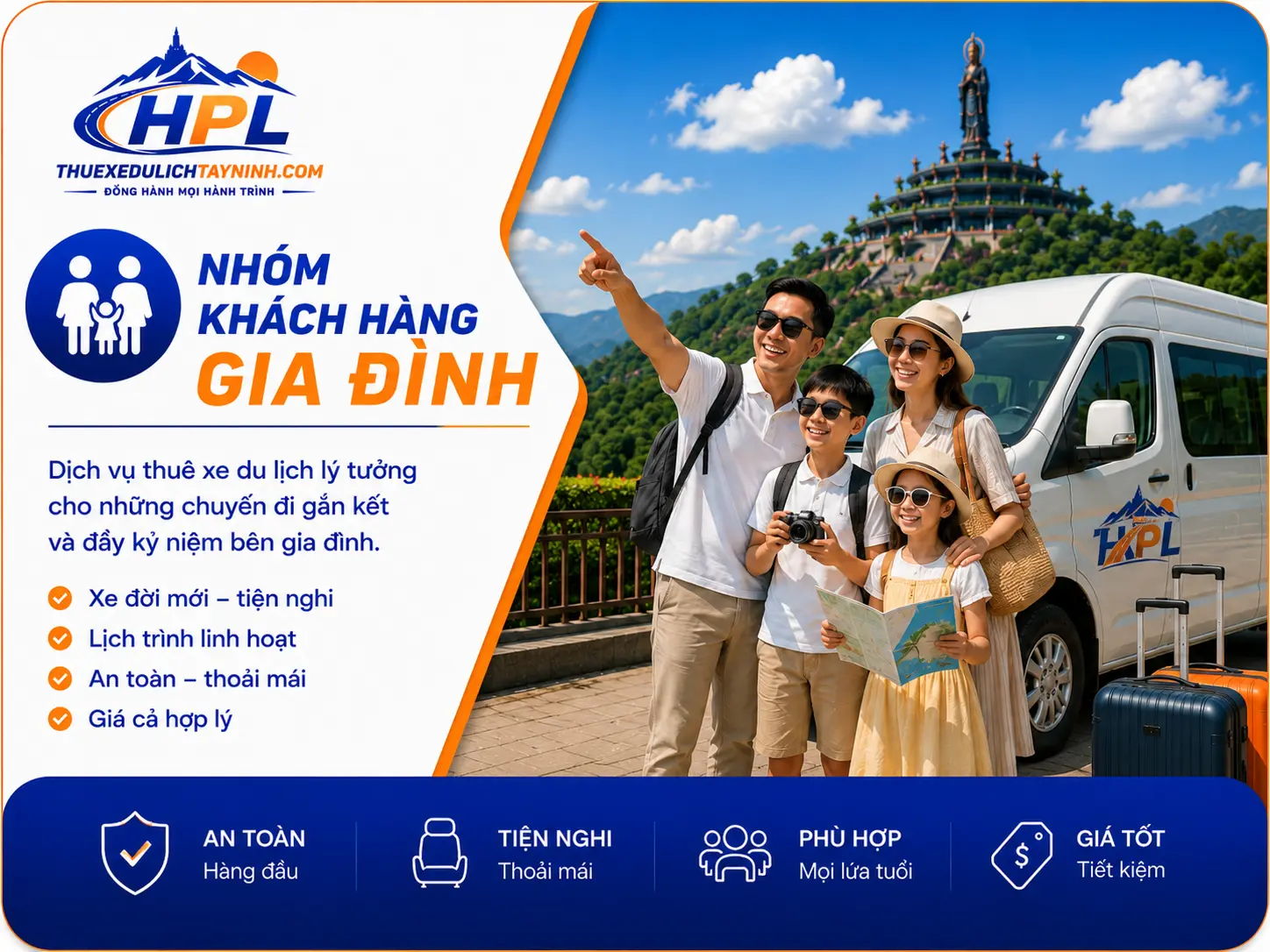 Khách hàng gia đinh thuexedulichtayninh_com HPL