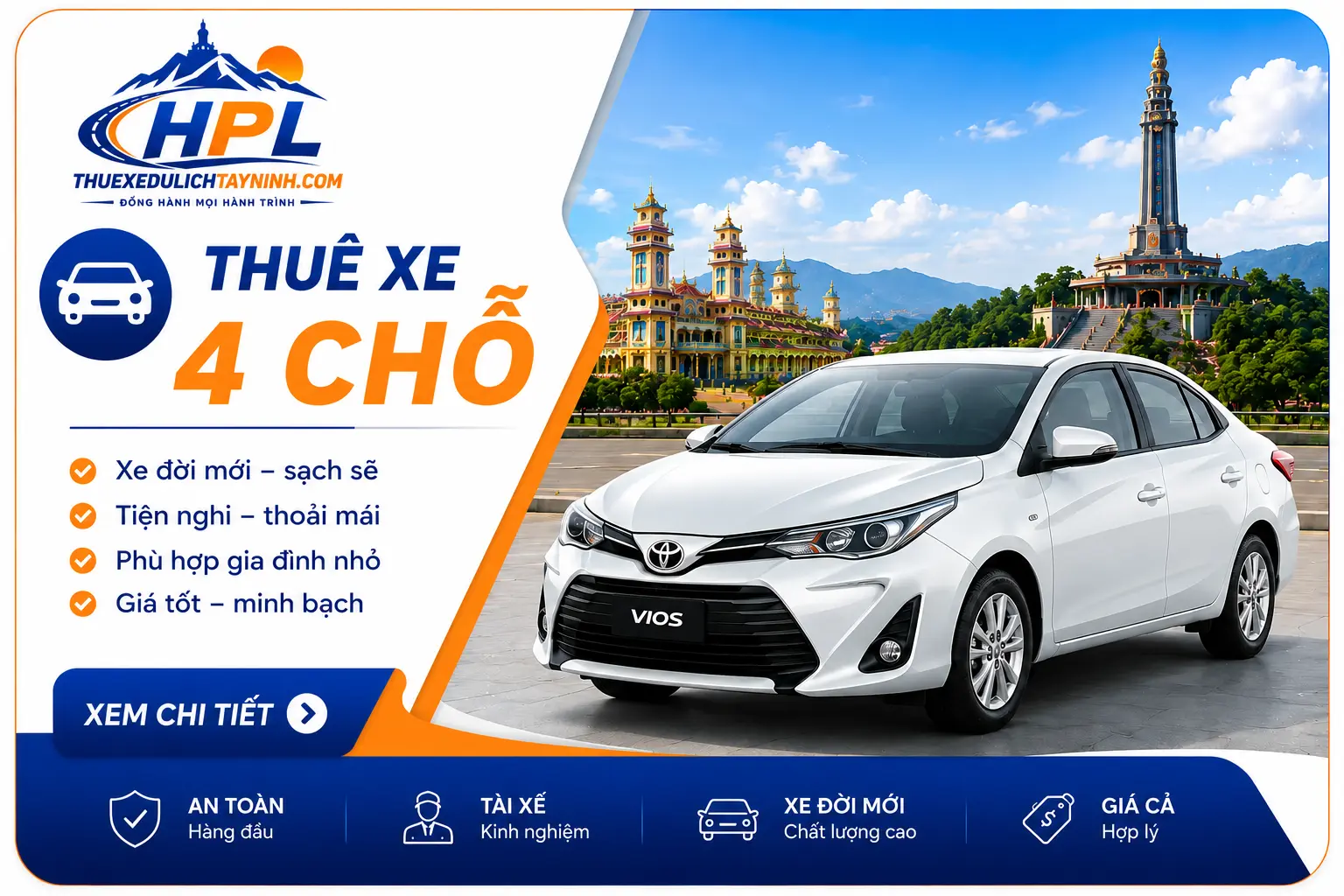 Thuê xe 4 chỗ HPL thuexedulichtayninh_com