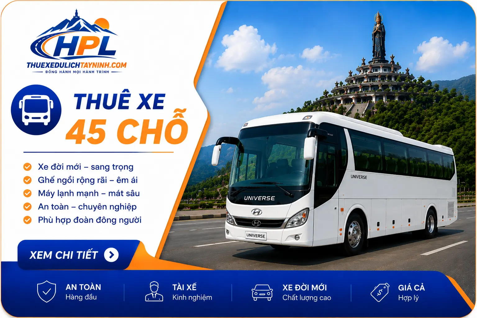 Thuê xe 45 chỗ HPL thuexedulichtayninh_com