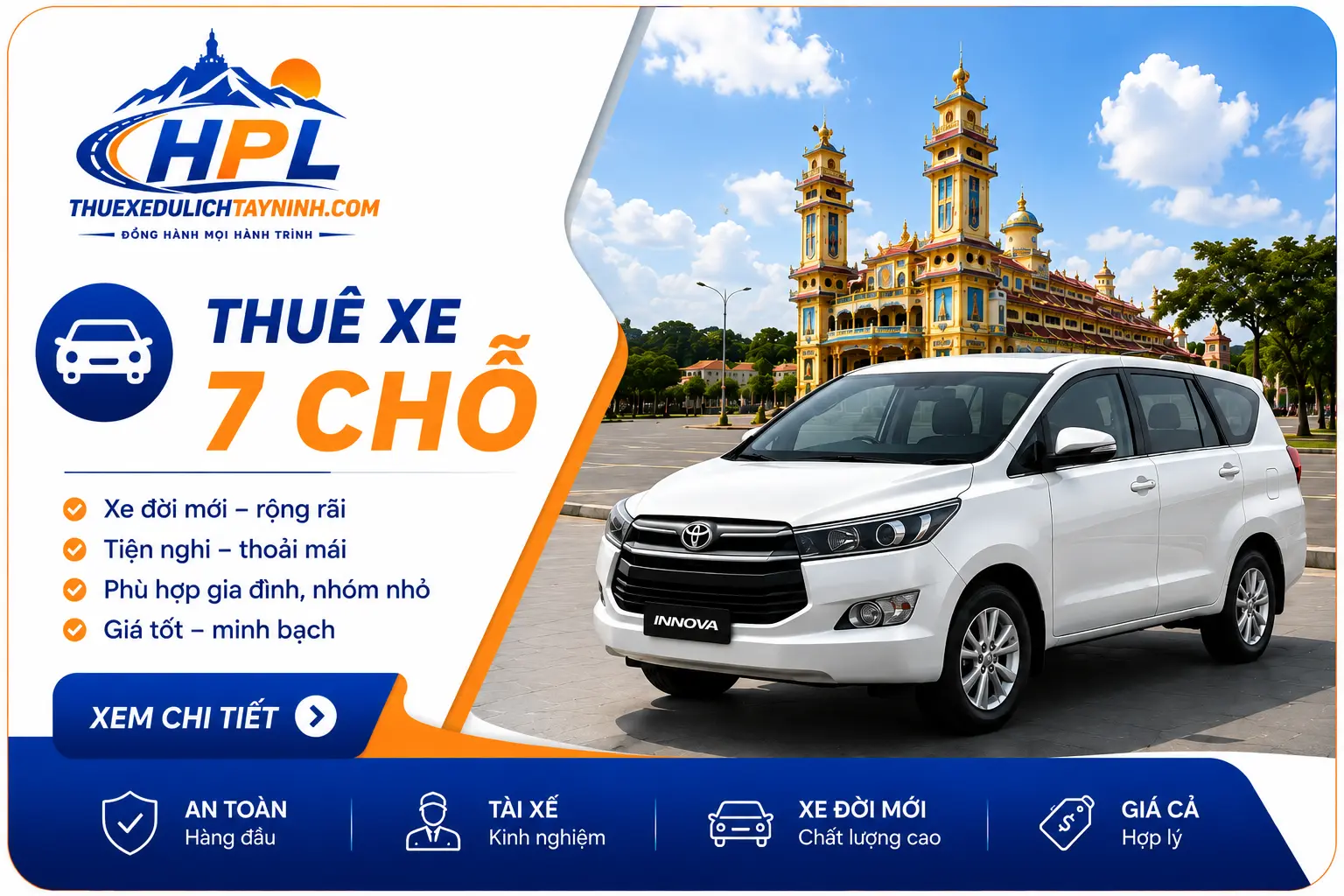 Thuê xe 7 chỗ HPL thuexedulichtayninh_com