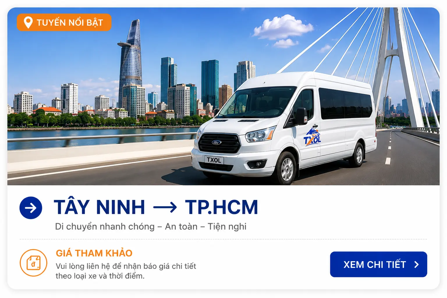 Tuyến xe Tây Ninh - TP.HCM